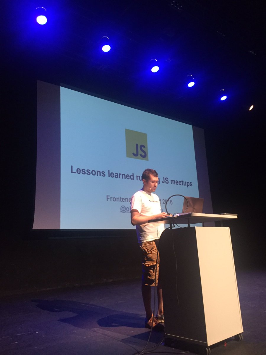 x0tk0t's tweet photo. How to... run meetups on #func2016 https://t.co/z2qAXU20Cj