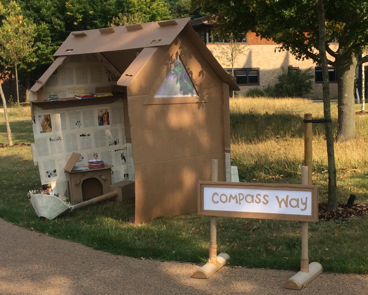 One of the many fab cardboard houses strewn across the campus <a href="/boingfestival/">bOing Festival</a>