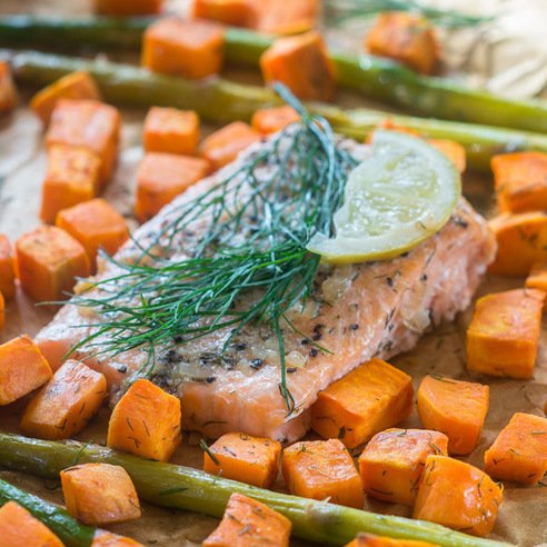 delishogram's tweet image. Baked salmon with asparagus.. by @CookWithCharl delishogram.com/submissions/ba…, #foodaddict #instayum #foodhub
