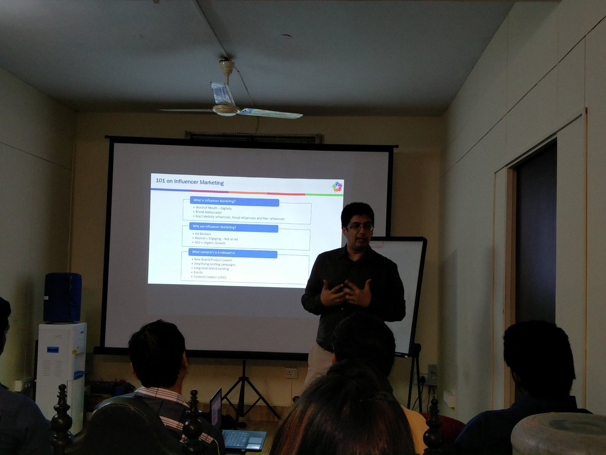 r_uttamchandani's tweet image. @jvchawla beginning the #digitalcpc with a 101 on #influencermarkering @socialbeatindia @SpotInfluencer