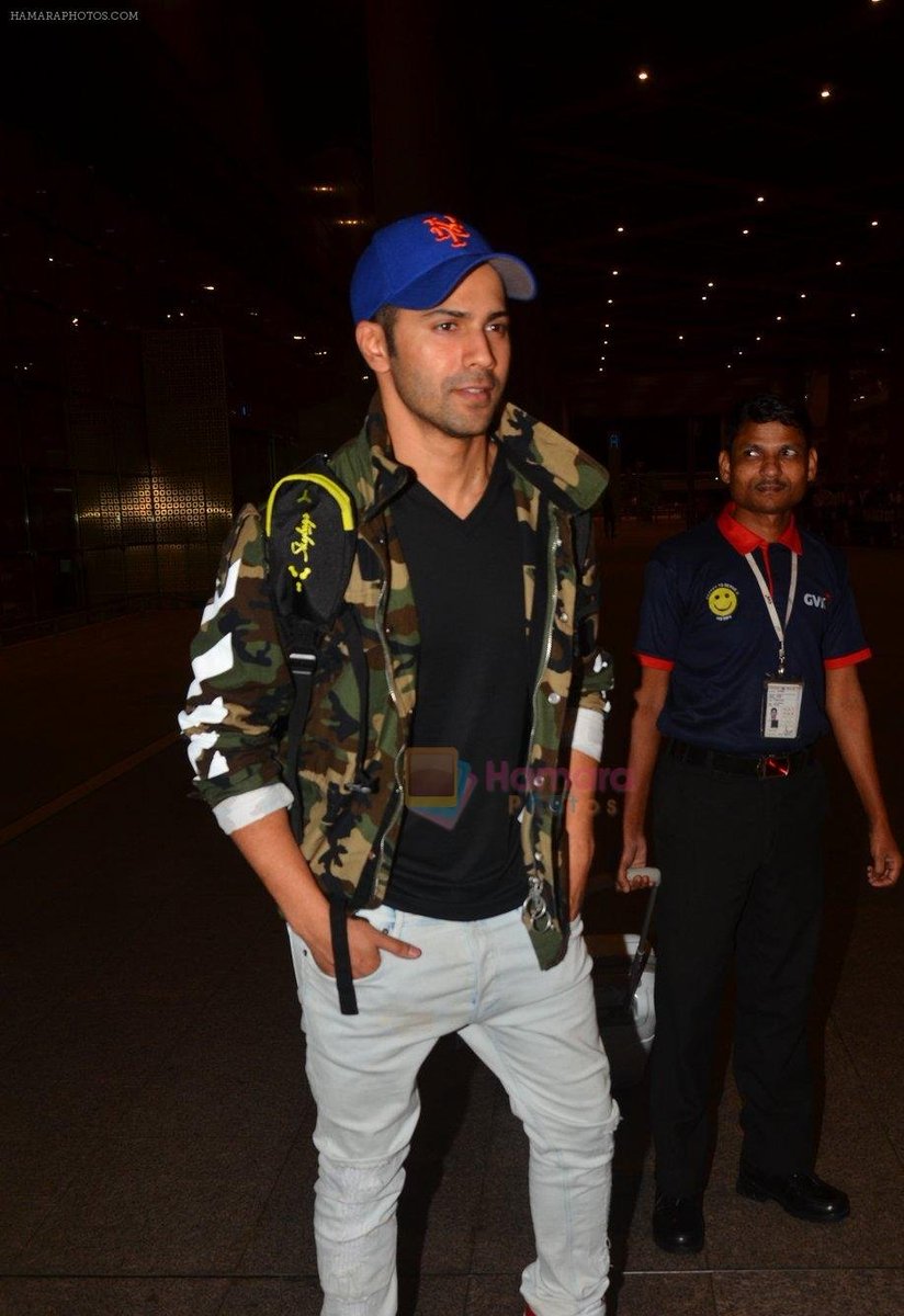 Varun_Kingdom's tweet photo. [PICS] Varun Dhawan comes back to Mumbai after Dream Team Tour @Varun_dvn https://t.co/AjySZST8t6