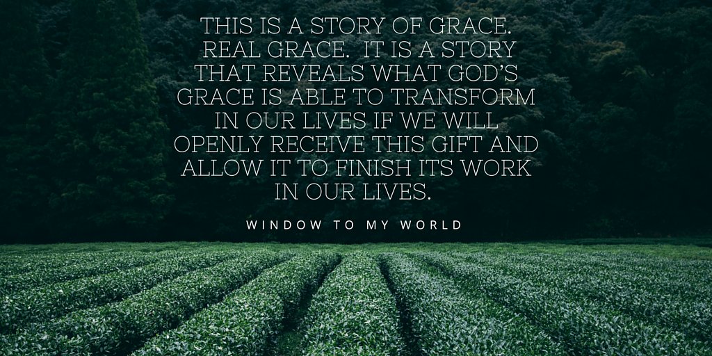 THIS IS A STORY OF GRACE.  REAL GRACE.  bit.ly/298Ayqv