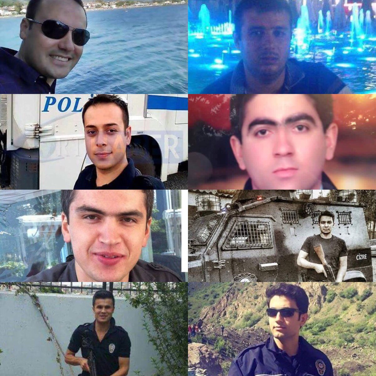 kadirguntepe's tweet photo. Cizre şehitlerimiz.Hangi birine yanalım.Hakkınızı ödeyemeyiz, helal edin.Ruhunuz şad, Mekanınız cennet olsun https://t.co/q3DvYWnqd2