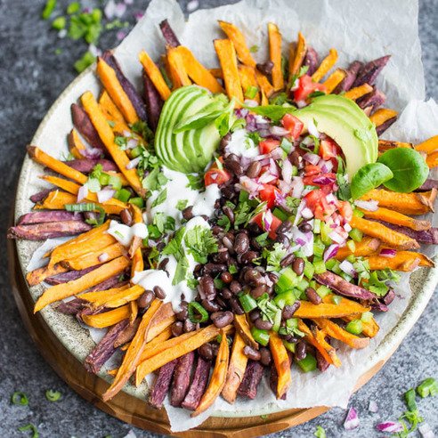 delishogram's tweet image. Loaded Baked Sweet Potato Fries.. by @Lauren_Caris delishogram.com/submissions/lo…, #lovefood #delicious #yumyum