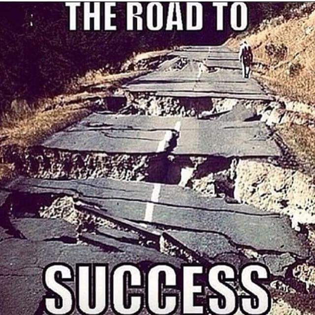 The road to success isn't easy but it is worth it at the end. Never stop pushing yourself to greatness