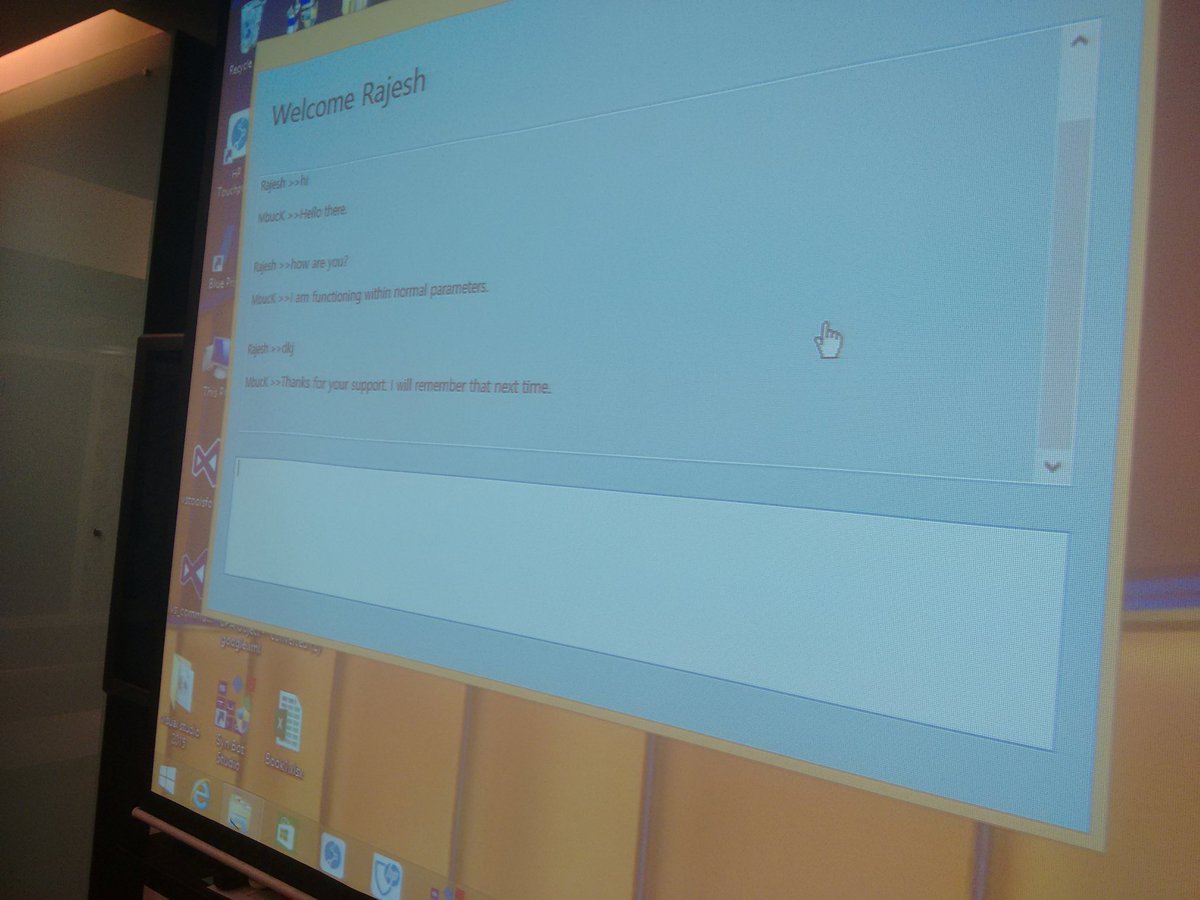 MphasisNEXTlabs's tweet photo. Closing the action loop with #intelligentbots to perform actions. #NLP #mphasishackathon https://t.co/bE201D53vh
