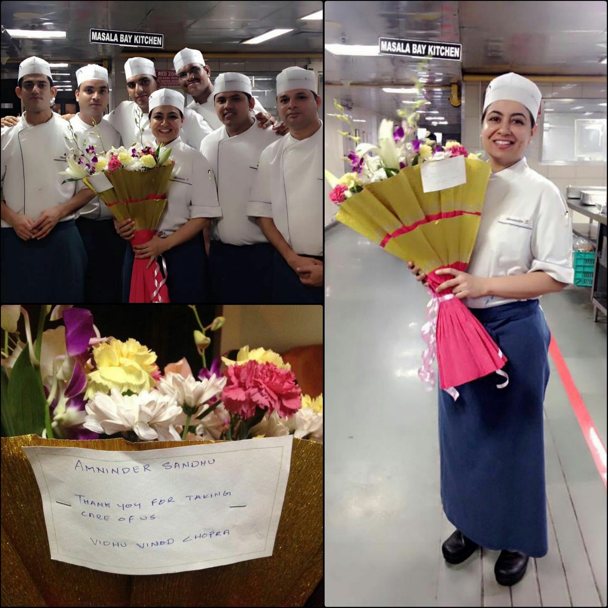 #TajLandsEnd thanks @IVidhuVChopra for his Sweet Gesture of #Appreciation towards our Chef @amninder_masala & team!