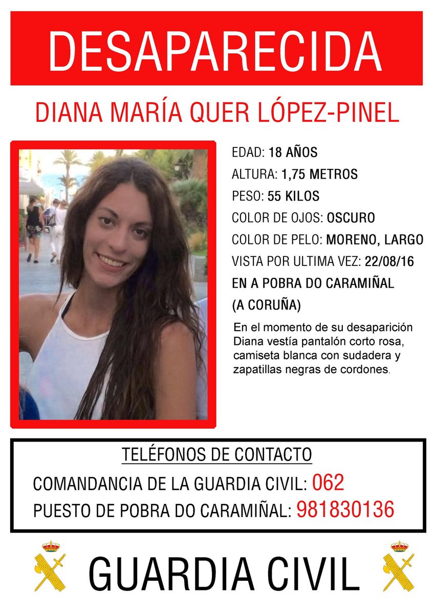 La Guardia Civil encuentra el cadáver de Diana Quer tras la confesión de 'El Chicle' Cq3Y0ZnWEAA7sw3