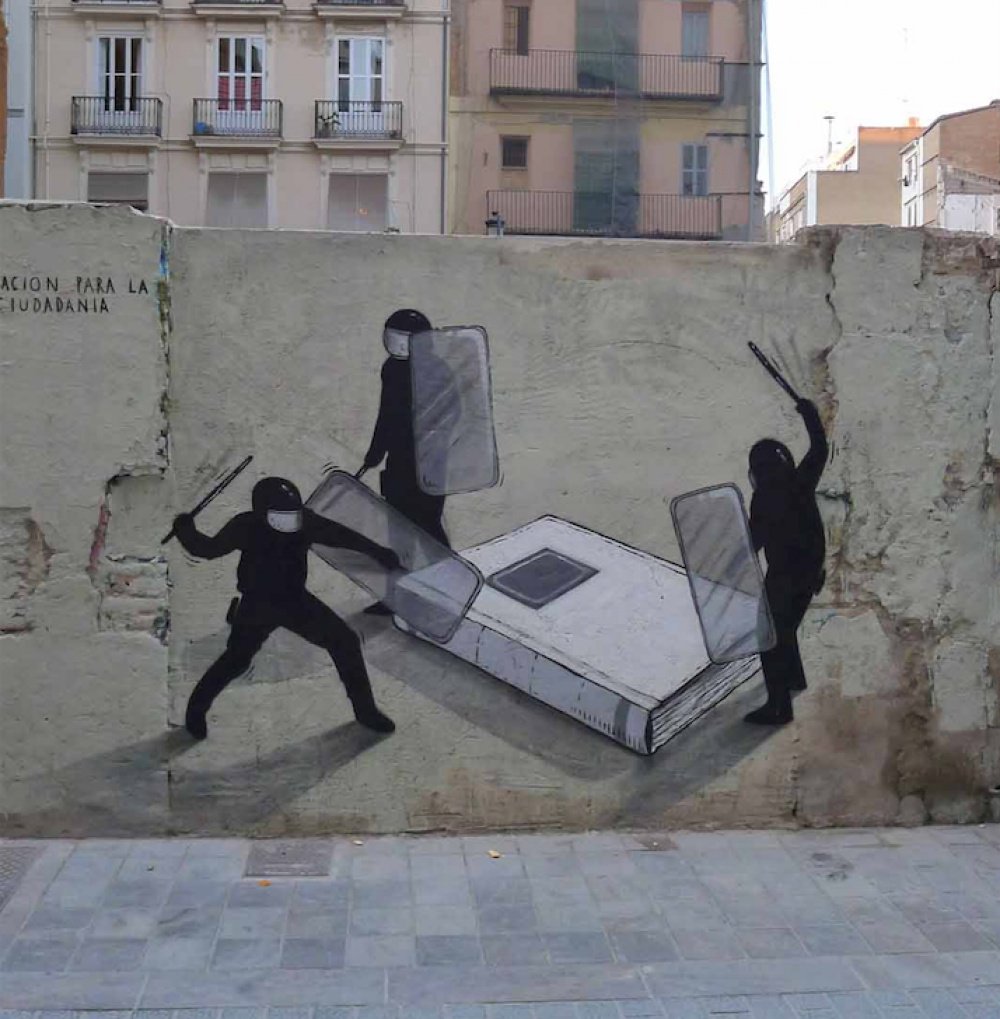 Автор граффити ASCIF. Валенсия. Испания.