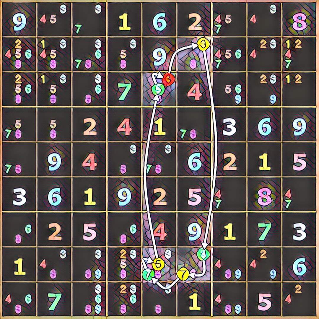 9_digits's tweet photo. Sudokus are an art form of their own. But they also make nice images with  #prisma filters https://t.co/FTCcY6mX8g