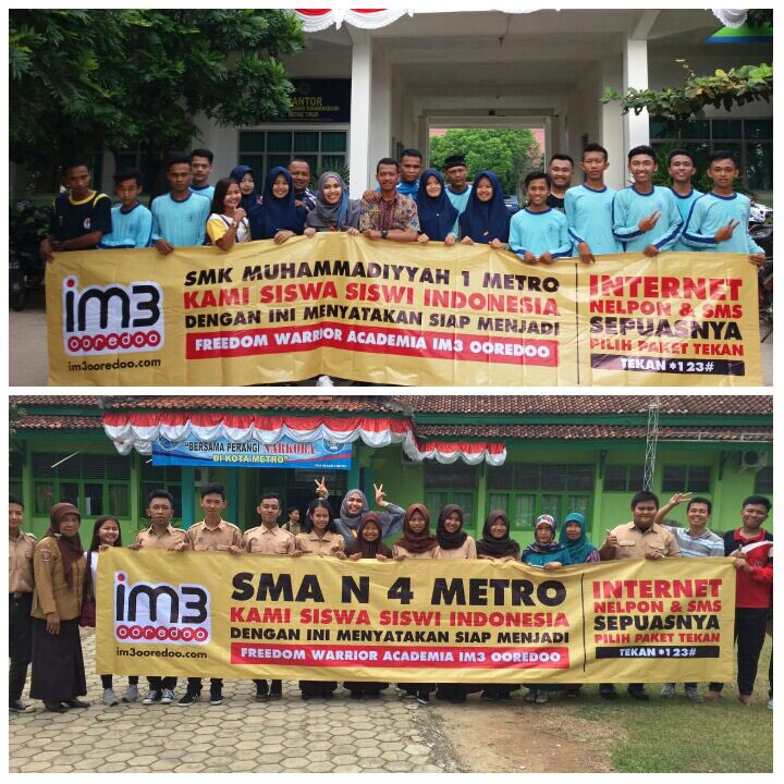 Ini dia siswa siswi SMK 1 Muhammadiyah dan <a href="/SMAN4METRO/">SMA Negeri 4 Metro</a> peserta Freedom Warrior Academia Kecee bangett 😘😘