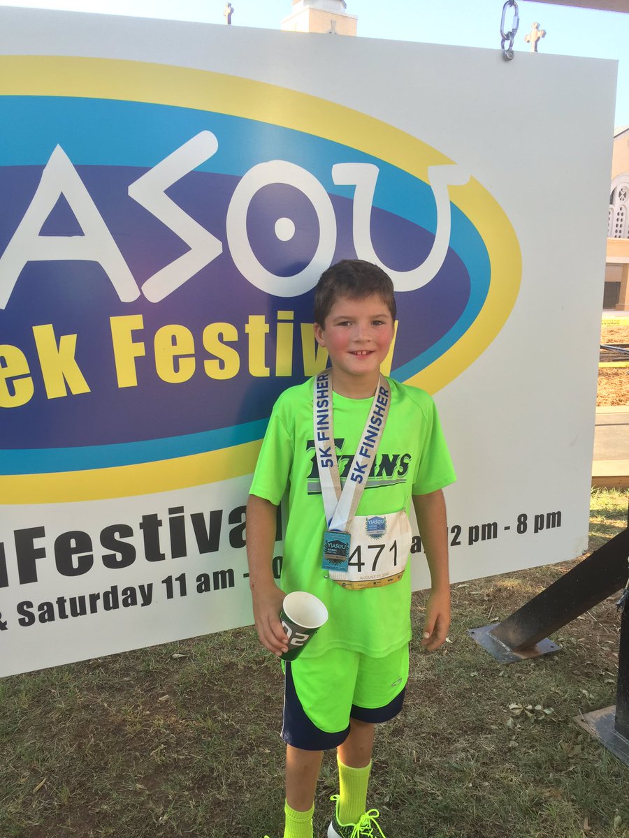 tcesRR's tweet photo. Way to go Charlie! #FirstInAgeGroup #GreekFest5k https://t.co/03fRz0qV9y