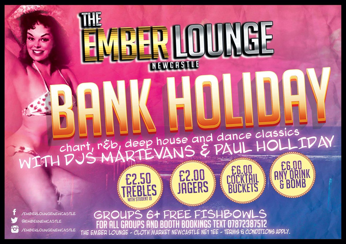 The Ember Lounge NCL (@embernewcastle) on Twitter photo RT FOR A CHANCE TO WIN :
1 X 70CL <a href="/Ciroc/">CÎROC Official</a> VODKA
1 X <a href="/redbull/">Red Bull</a> V6
6 X FREE ENTRY
<a href="/NewcastleNE1/">Get Into Newcastle</a> <a href="/whatsonne/">What's On NE</a> <a href="/SuperNcl/">Super Newcastle</a> RT FOR A CHANCE TO WIN :
1 X 70CL <a href="/Ciroc/">CÎROC Official</a> VODKA
1 X <a href="/redbull/">Red Bull</a> V6
6 X FREE ENTRY
<a href="/NewcastleNE1/">Get Into Newcastle</a> <a href="/whatsonne/">What's On NE</a> <a href="/SuperNcl/">Super Newcastle</a>