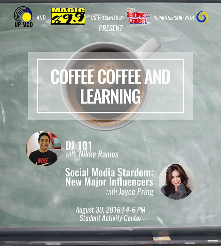 UP_MCO's tweet photo. Join UP MCO for an afternoon of coffee and learning!

August 30, 2016
4-6 PM
Student Activity Center, CMC https://t.co/dNDZtEJuQE