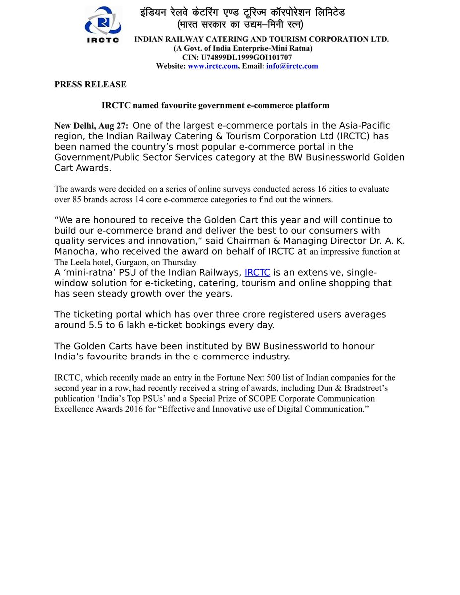 PRO-IRCTC tweet media