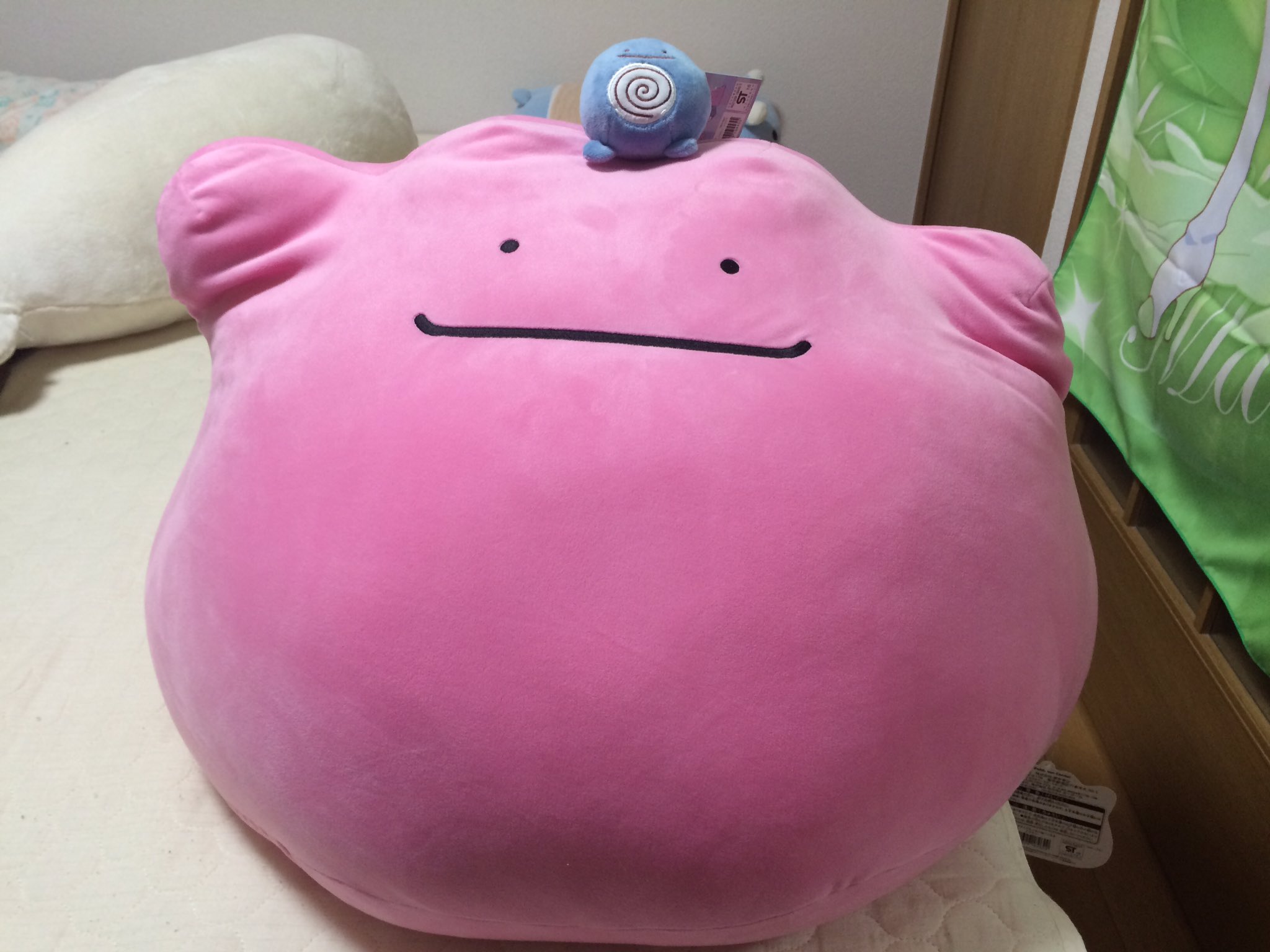 めい Twitterren メタモンの超ビッグサイズもっちりぬいぐるみが届いたぞ これはすごい かわいい T Co Sf7rh6wwrj Twitter