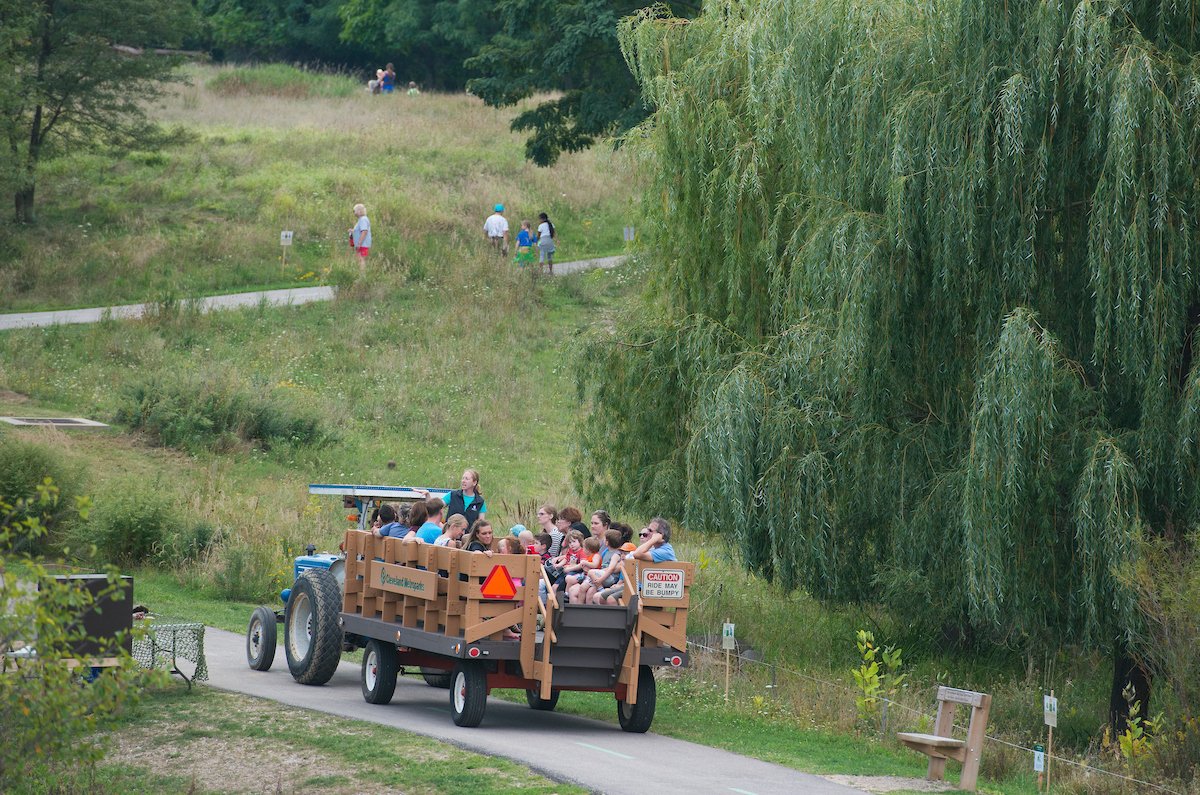 clevemetroparks's tweet photo. Another hour of outdoor activities: #restoration wagon tours, #stream sampling &amp; "ask a bug expert!" #BioBash2016 https://t.co/q8ntHCUgbc