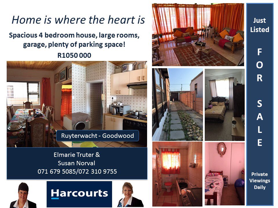 TruterElmarie's tweet photo. #Goodwood new #listing #Capestown #hiddengem #4beds #house #for #sale #bargain dont miss it #Property #investing https://t.co/xpk4UJTaOh