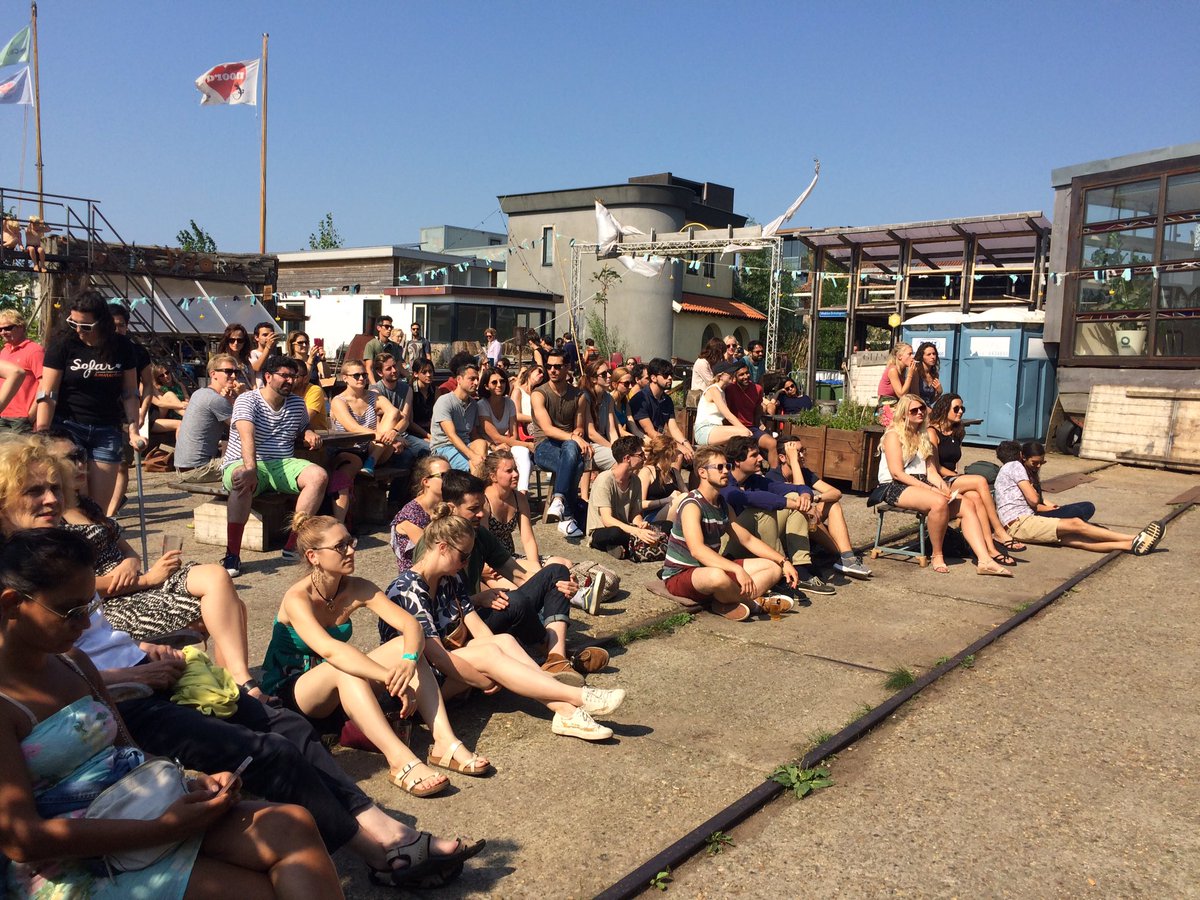 Sunbathing at #sofarsoundsamsterdam <a href="/DeCeuvel/">De Ceuvel</a>