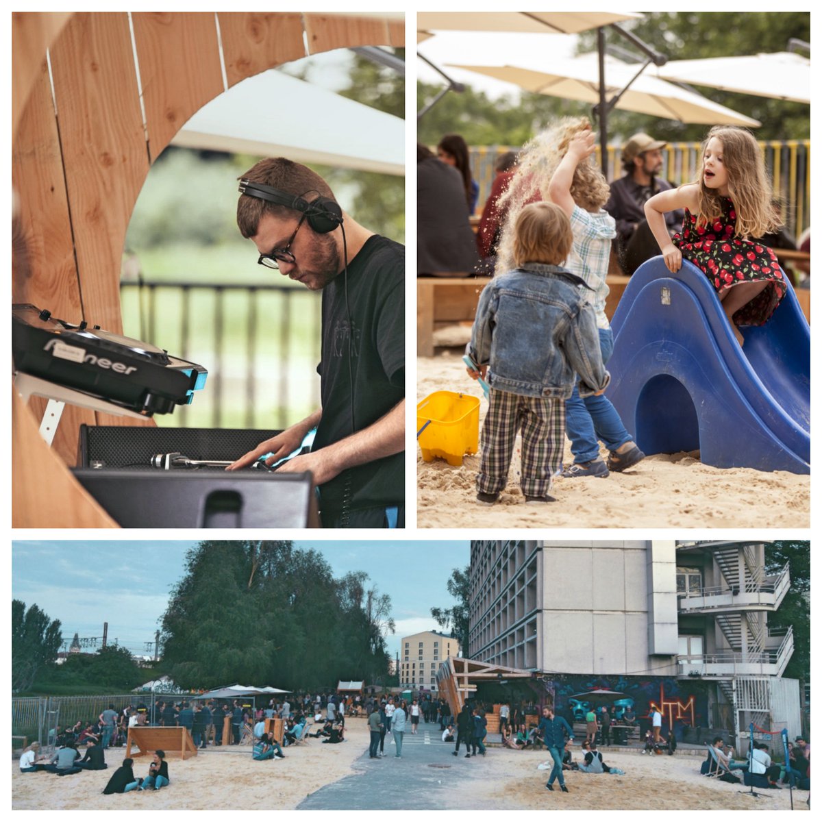 #PLAGE 

Le 6b ouvre ses 3000m2 de sable fin en entrée libre tout le WE ! #musique #activité #food