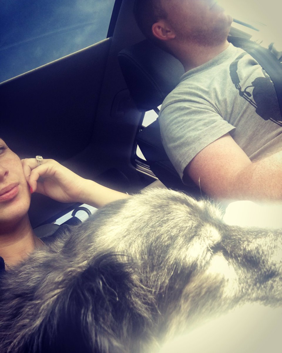 Liidancer's tweet photo. Thankful for a handsome husband who is putting up w/ 2 dogs &amp; a pregnant wife! #NYtoTX #TheHamrahsGoSouth https://t.co/WxnFec8vK6