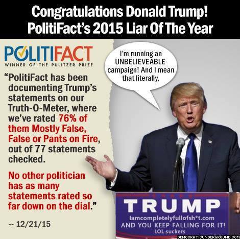 @waltb31 @LaurenFCarroll @PolitiFact makes RIDICULOUS statement on @CNN that HRC &Trump are = at outrageous claims💩