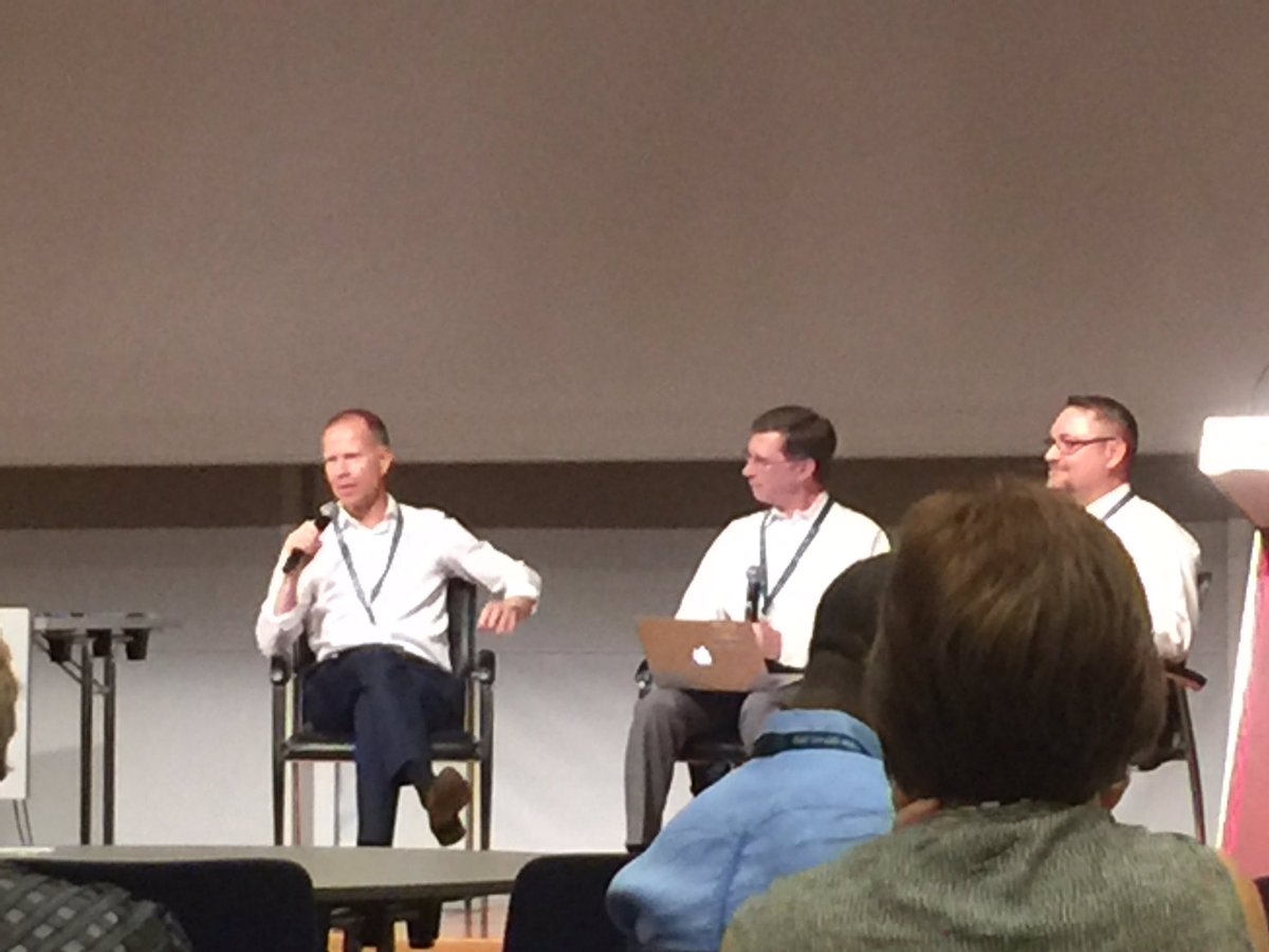Interesting conversation bwt. Brian Hodges &amp; <a href="/drjfrank/">Dr Jason Frank</a> about pros and cons of CBME for medical educators. #CBME16