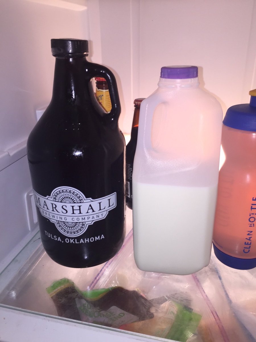 sdavis60's tweet photo. Woke up to the beautiful sight of #highpoint beer in my frig! The Milkโs been lonely! #freethetaps @marshallbrewing https://t.co/dMQYJK1AqD