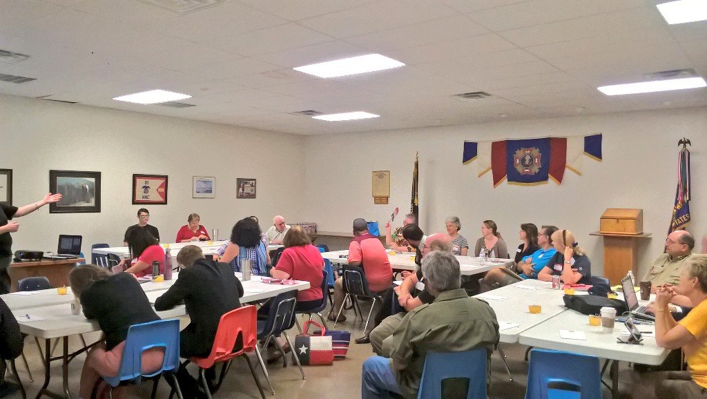 caitlinbaalke's tweet photo. Filled classroom at the VFW in N. Austin. #UniteToWin2016 #GOTV
@CassD .@TexasGOP .@TFRW .@AbbottCampaign https://t.co/keIbYi9UWh
