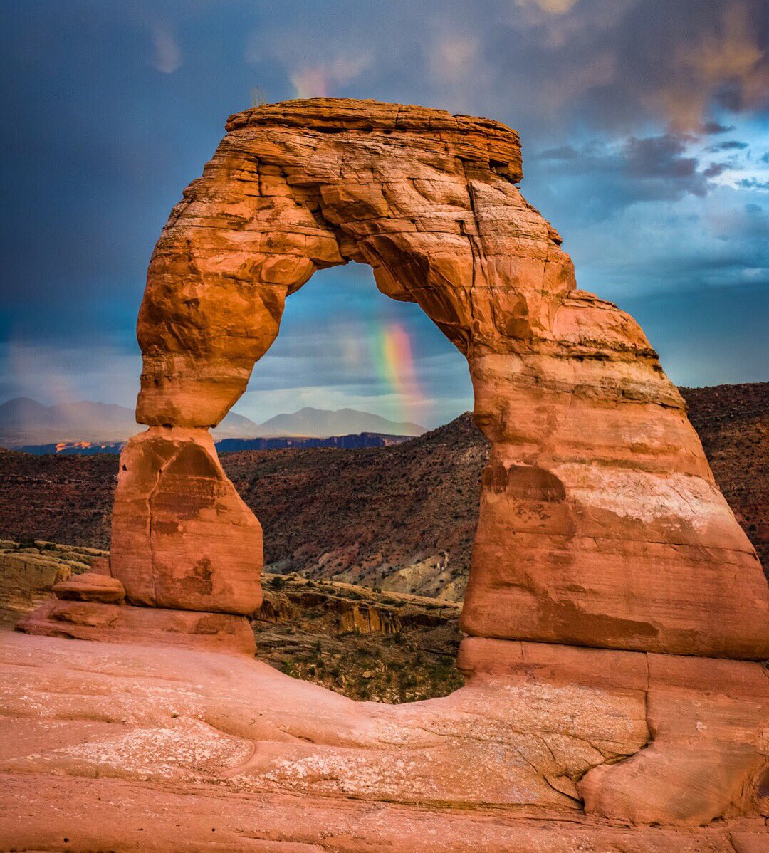 Delicate Arch Pic Derek Cronk : Rainbow Delicate Arch magical moment Arches...