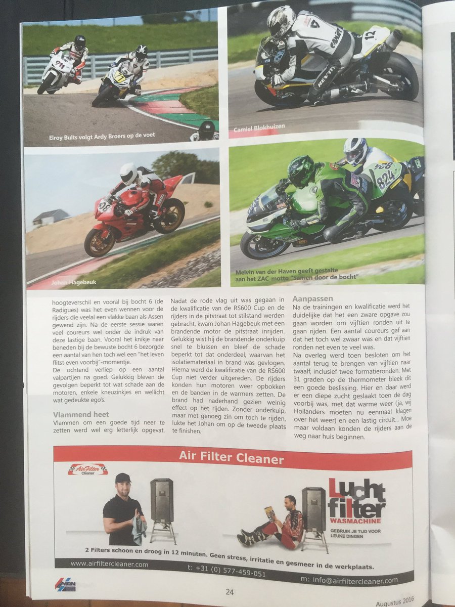 ZAC_motoren's tweet image. RSZ Motorsport op de voorpagina van het MON Motorsport Nieuws! 🏍