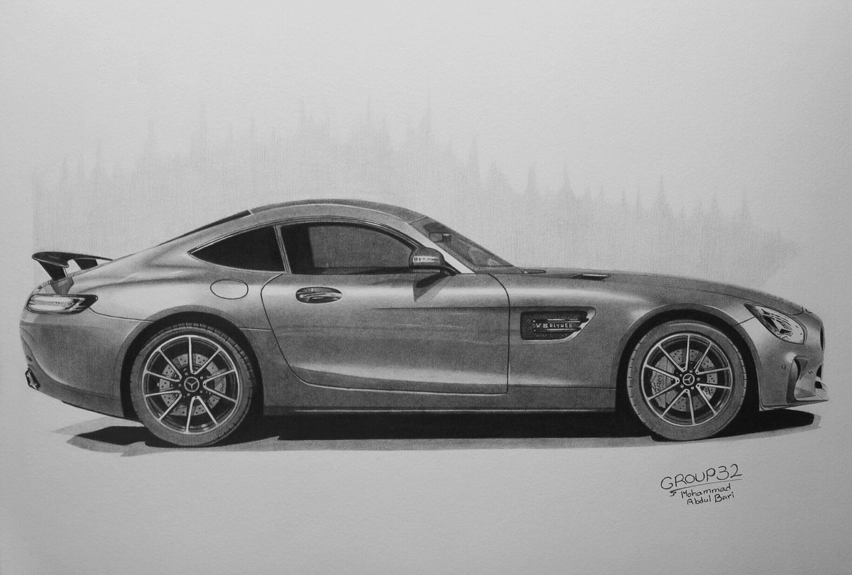 Mhmd_Bari's tweet image. بعد تقريبا 25 ساعة رسم 🎨 ، النتيجة ⬇
AMG GTS Edition 1 ..
#Mercedes #AMG #Group32 #Art #Drawing