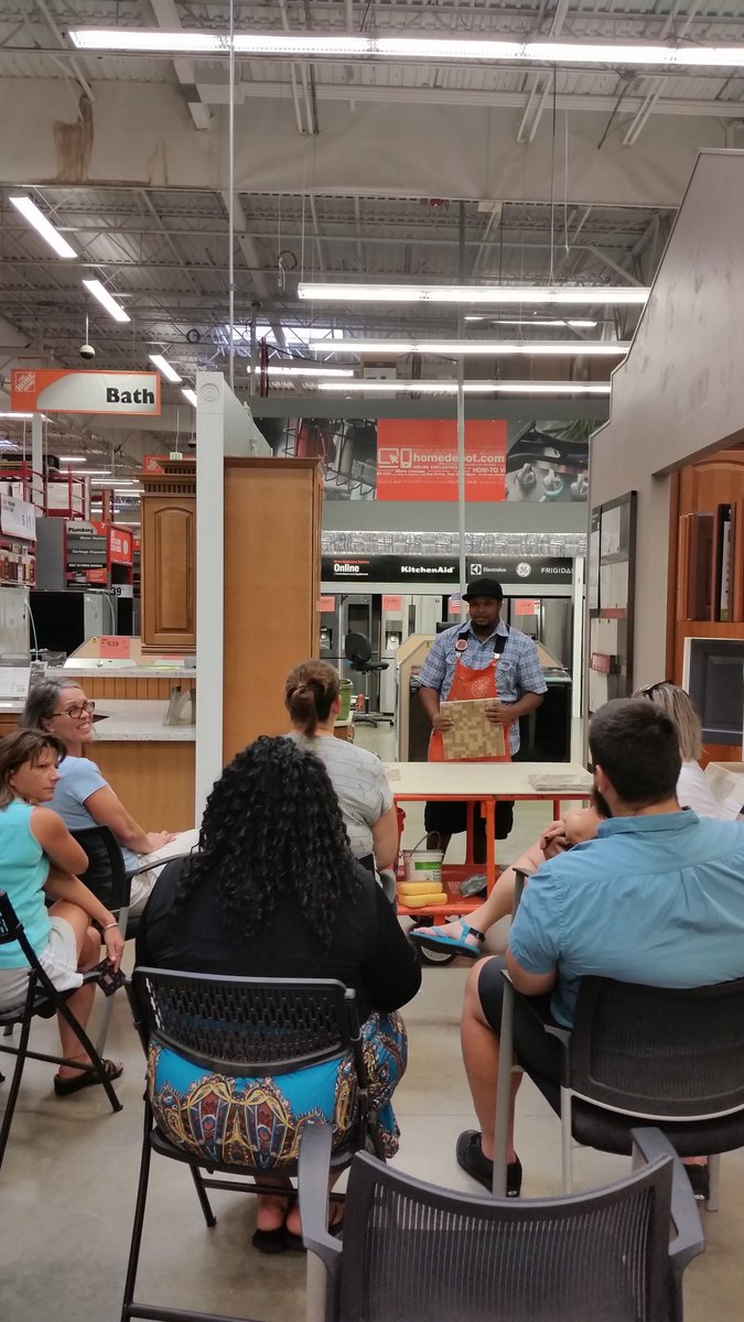 Good turnout for our tile clinic today DS Marc teaching our customers  <a href="/3631HomeDepot/">Home Depot Garner NC</a> <a href="/thdron12/">Ron Bradshaw</a> <a href="/AlexAmoTHD/">Alex Amo</a>