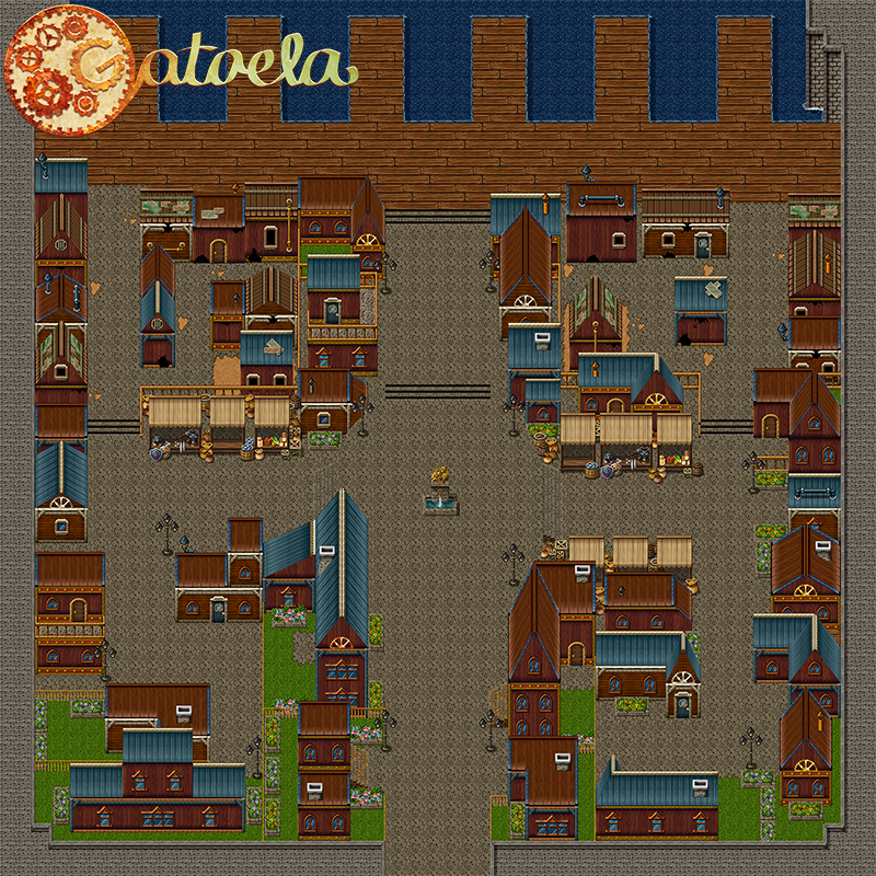 GataelaProject's tweet photo. A before and after of the starting city, Vuni. May 2014 vs. August 2015. #screenshotsaturday #pixelart #gamedev https://t.co/U4fQY2b6HA