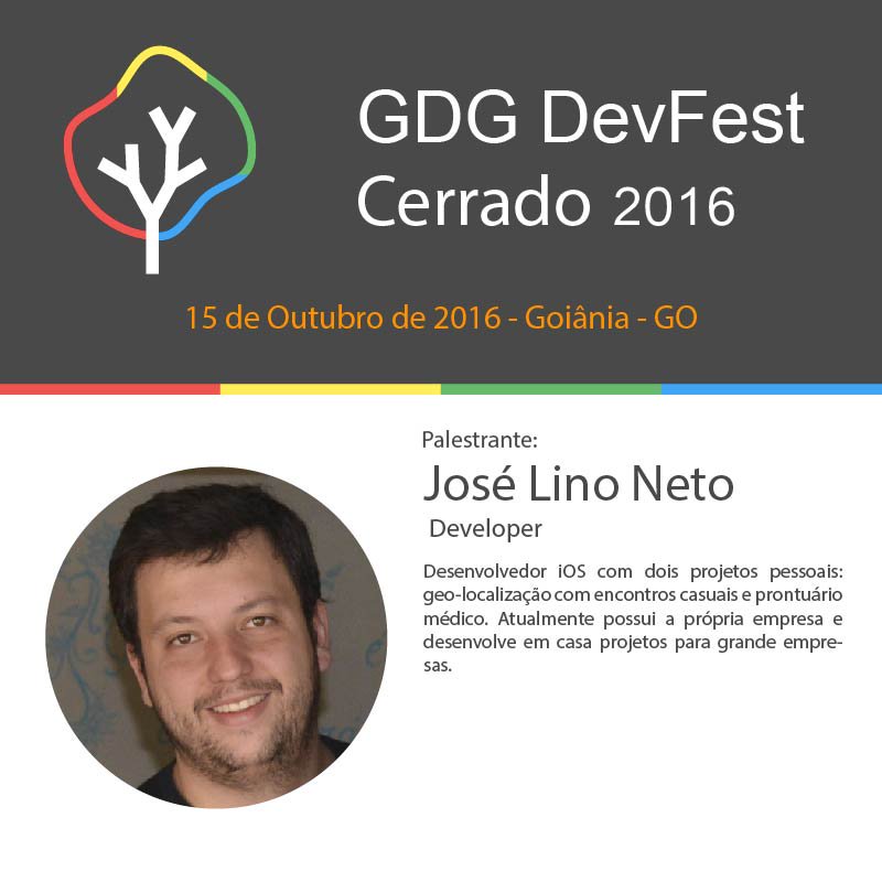 devfestcerrado's tweet image. Apresentando mais um palestrante do maior evento de tecnologia do cerrado! José Lino Neto - #devFest2016