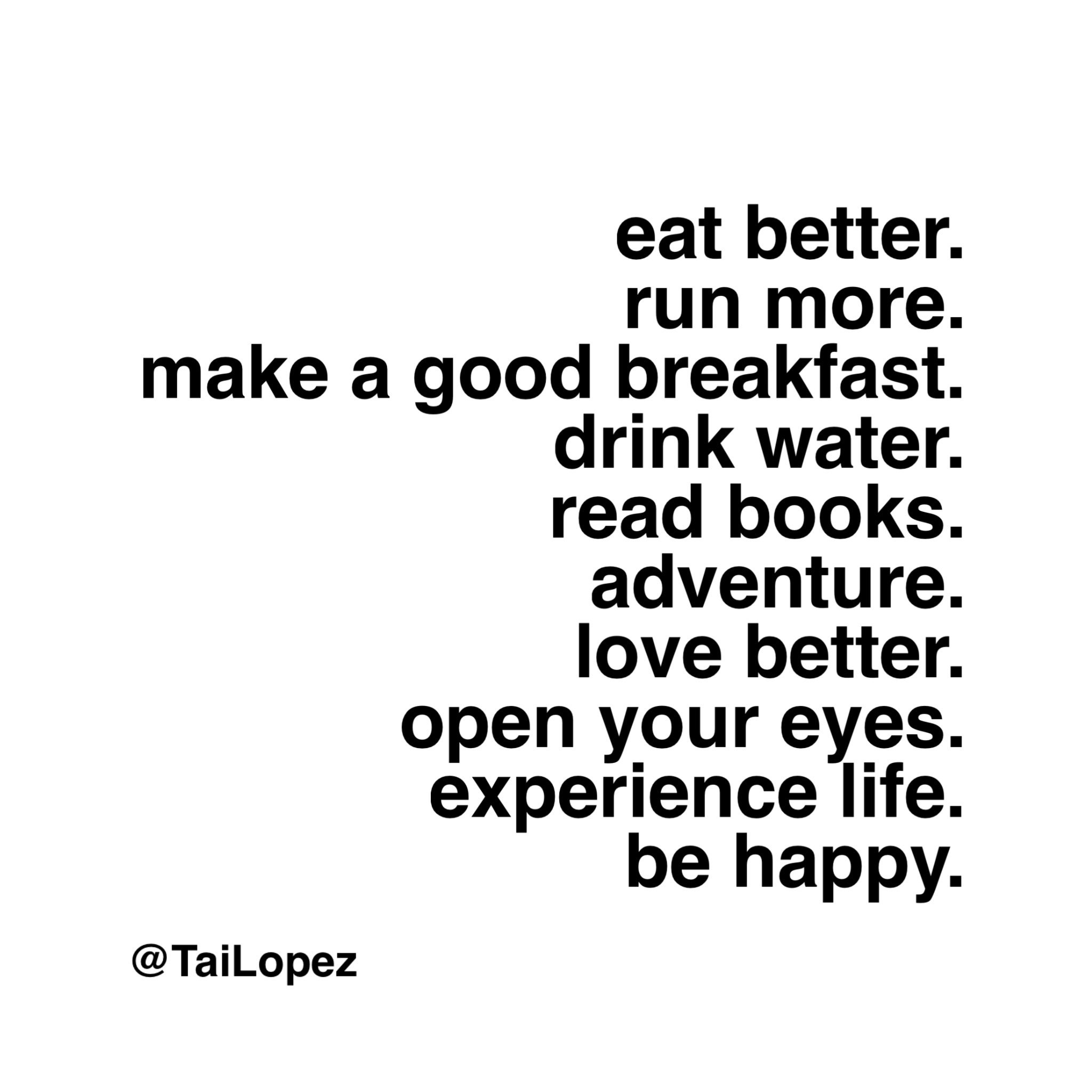 Tai Lopez on Twitter "Secrets to the good life.... 