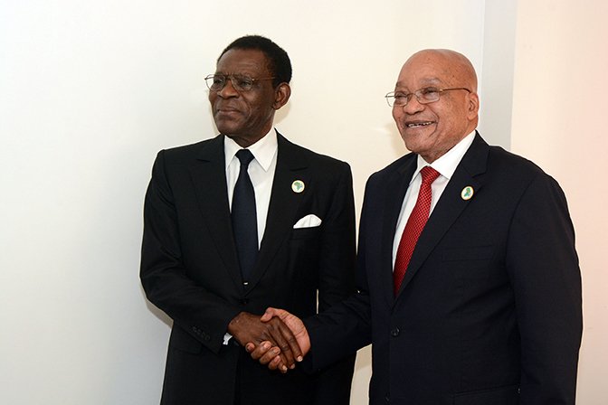 PresidencyZA's tweet image. President Zuma with Heads of State at TICAD VI, Nairobi