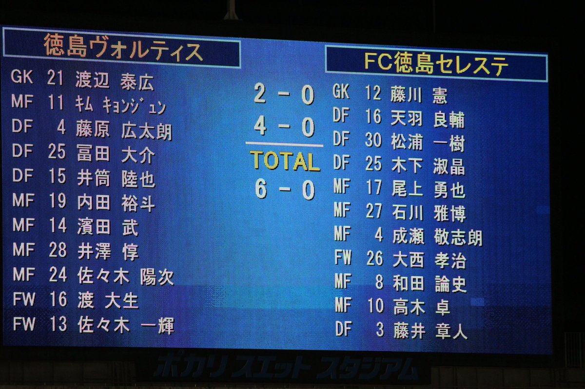 第96回天皇杯全日本サッカー選手権大会1回戦 徳島ヴォルティスvsfc徳島セレステ ポカスタの様子 4ページ目 Togetter 第96回天皇杯全日本サッカー選手権大会1回戦 徳島ヴォルティスvsfc徳島セレステ ポカスタの様子 4ページ目 Togetter
