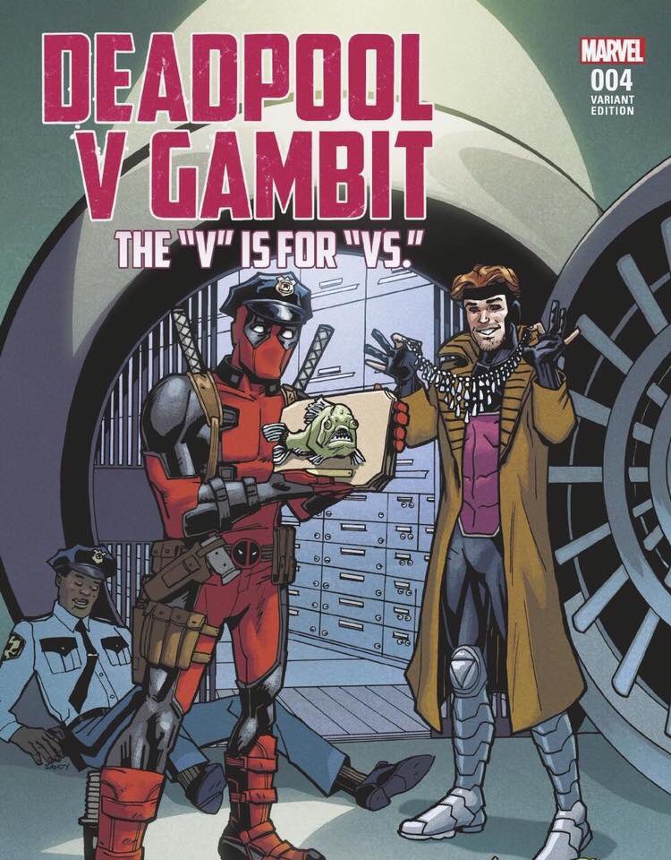 Capitol_Comics's tweet photo. Stop in on Sept 14th and meet Sandy Jarrell, illustrator of upcoming Deadpool v Gambit #4 variant cover. From 1-4pm. https://t.co/o2q5FFgFn9