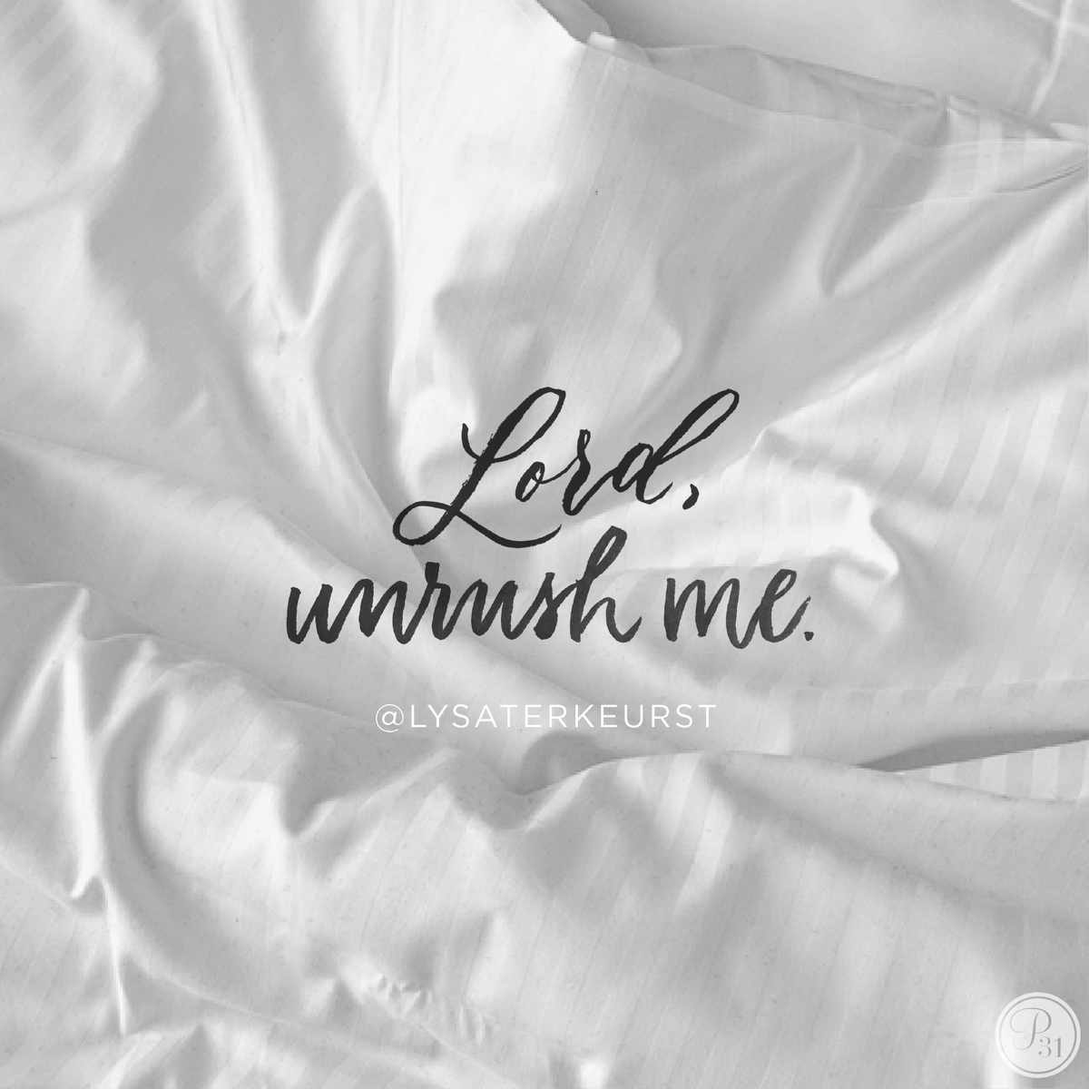 LysaTerKeurst's tweet photo. Lord, I don't want to let busyness make me miss the blessing of divine interruptions. Unrush me today. https://t.co/NyAfQiiDMB
