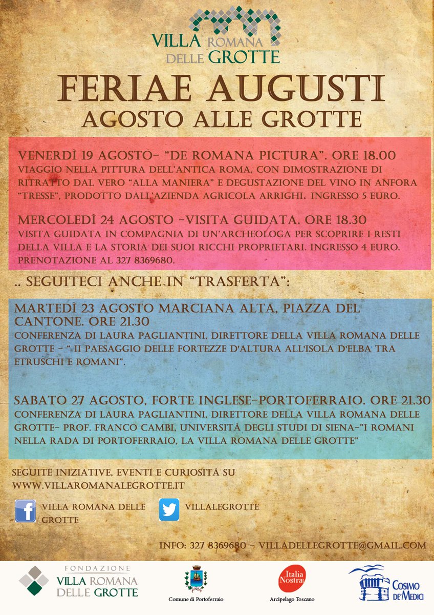 Stasera al Forte Inglese, ore 21.30.. si parla di noi!#villaromanadellegrotte #portoferraio #isoladelba #archeologia