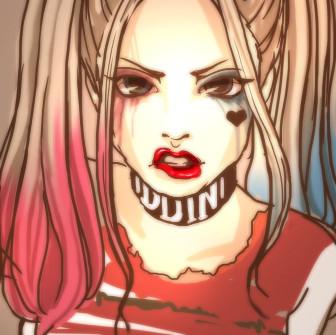 Twitter पर まこつ ハーレクインが可愛すぎるのに 怖い映画だったら見れないという葛藤 ハーレクイン ハーレークイン スーサイド スクワッド イラスト Illustration Photoshop