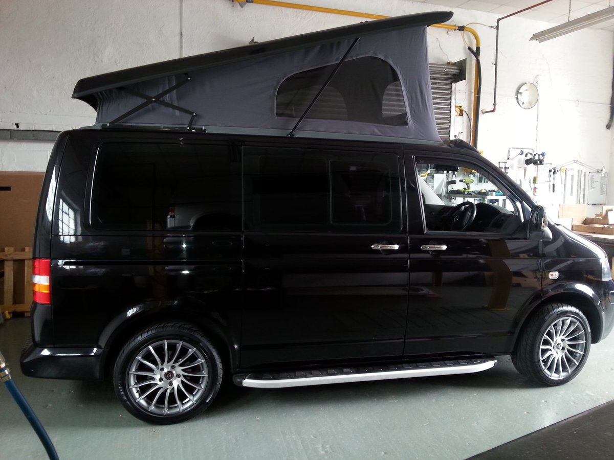 NshoreCustoms's tweet photo. Custom VW T5 Shuttle camper conversion by @NshoreCustoms sitting on 18in @wolfrace Aero alloys. #Reimo #Wolfrace https://t.co/mZhwKvyzkx