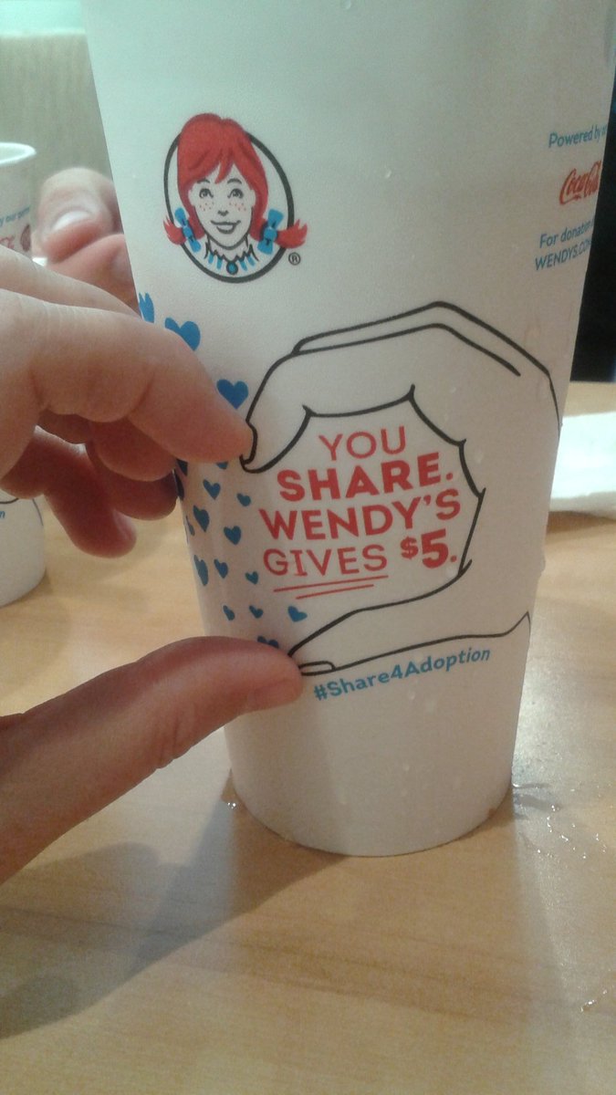 BioGirl86's tweet photo. Go Wendy's!! #Share4Adoption https://t.co/09U1WLbHWM
