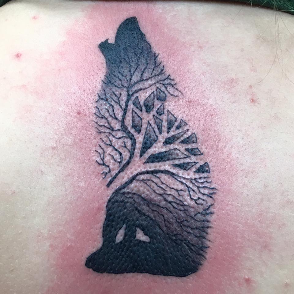 Top Wolf Silhouette Images for Pinterest Tattoos