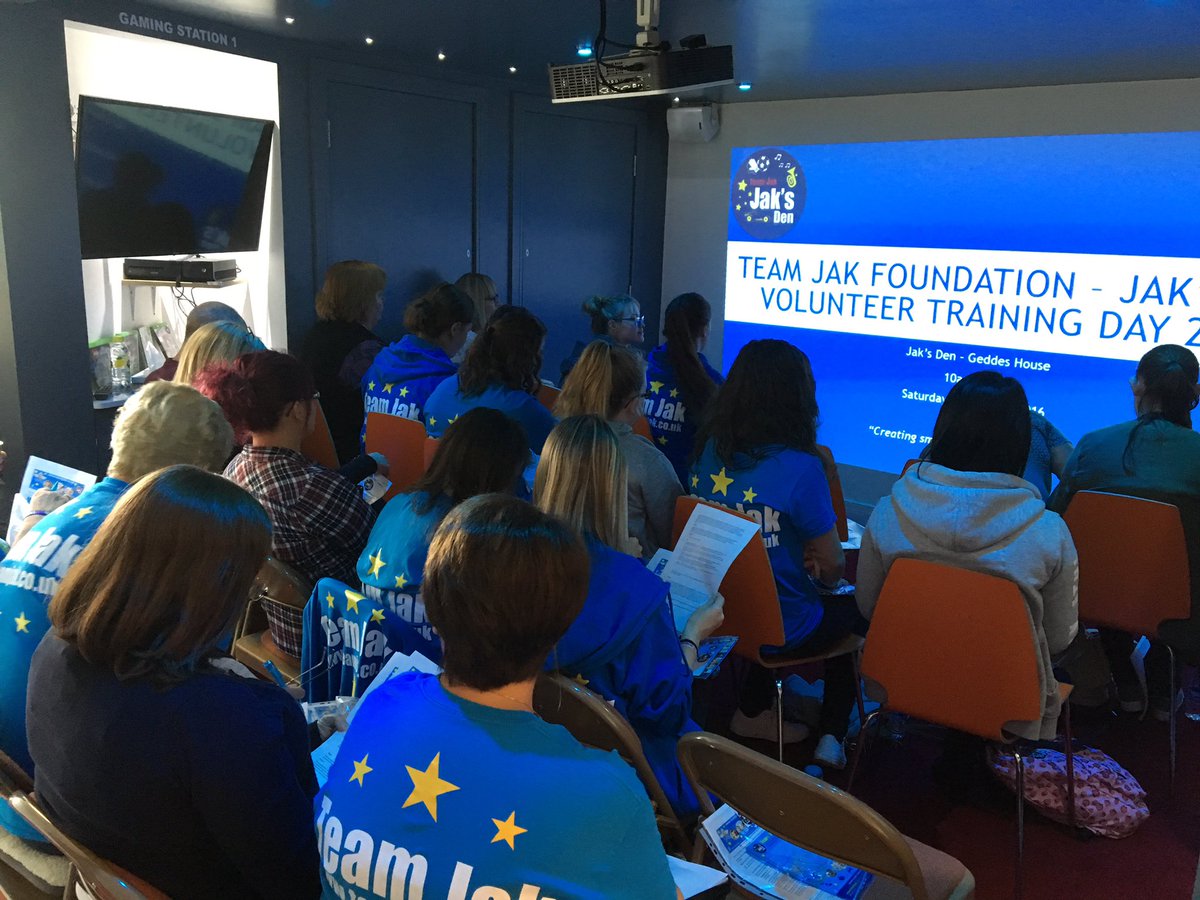 Fantastic training day for volunteers at Jaks Den and thanks to West Calder HS pupils Mr Payne for The Centre today.