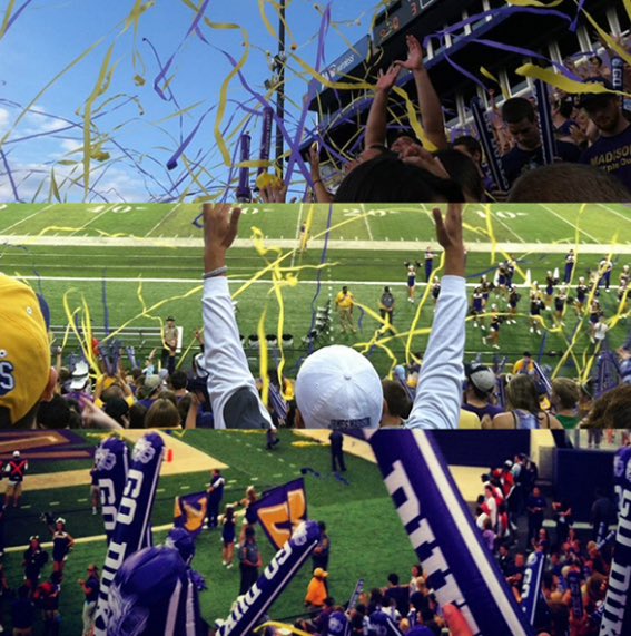 JMU Unofficial Guide on Twitter "JMU football game next Saturday! Here