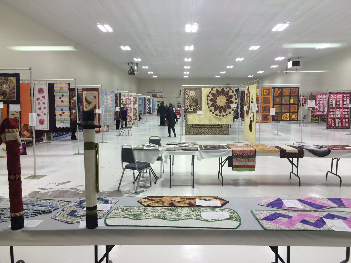 The Fairview Piece Friends Quilt Guild, 26 members are displaying their work, art gallery style! Today!