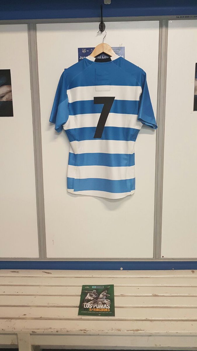 La camiseta de <a href="/JMLegui/">Juan M. Leguizamon</a> que hoy cumple 70 tests. #PersonalRugbyChampionship