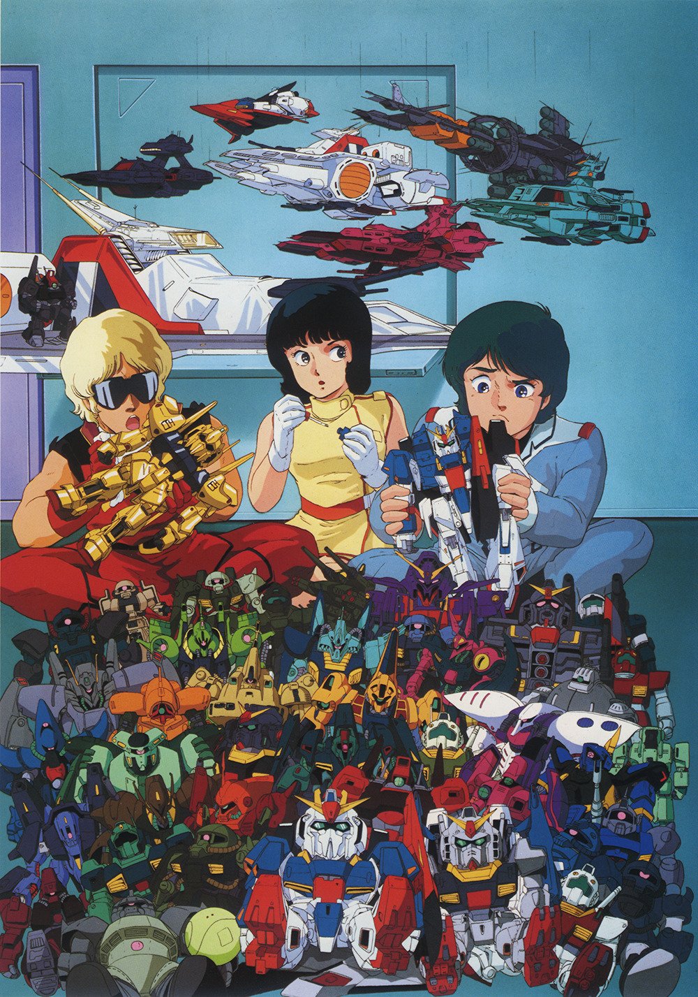 Original Mobile Suit Zeta Gundam Anime Poster
